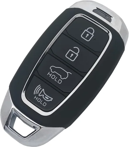 Miniatura 7 de Funda para llavero compatible con Hyundai Kona Santa Fe Elantra GT Veloster Accent Venue 2019 2020 2021 2019 2020 2021, repuesto (negro)