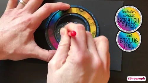Miniatura 5 de Spirograph Scratch & Shimmer - Artes y manualidades, juguetes para niños, suministros de arte, suministros de manualidades, kit de dibujo, arte