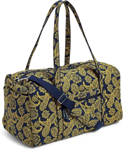 Miniatura 2 de Vera Bradley Women's Cotton Collegiate Large Travel Duffle Bag (Multiple Teams Available)