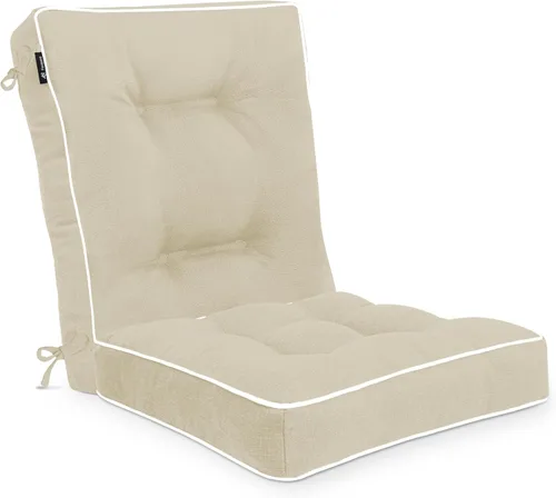 Juego de cojines para silla mecedora Favoyard, cojines para mecedora interior y exterior, juego de cojines de asiento resistentes al agua para Beige