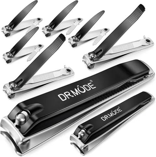 Miniatura 9 de DRMODE Cortaúñas de dedo para adultos, paquete de 2 cortaúñas grandes y pequeños, juego de cortaúñas para hombres y mujeres, cortaúñas afiladas