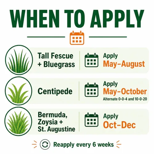 Miniatura 7 de 10-0-20 Fertilizante esmeralda para césped de 18 libras, nitrógeno, hierro y micronutrientes de liberación lenta, césped verde oscuro para festuca