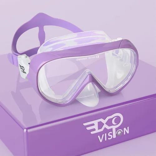 Miniatura 12 de Máscara de buceo para niños, máscara de buceo para niños, gafas de natación antivaho con cubierta para la nariz para esnórquel, buceo, natación