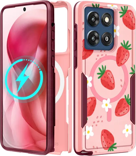 Miniatura 69 de Funda para Moto G 5G 2024 – Compatible con MagSafe para mujeres y niñas, bonita funda protectora magnética para teléfono, diseño femenino Kawaii