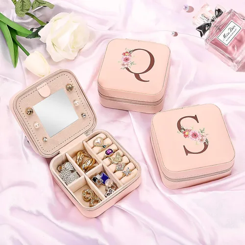 Miniatura 2 de Regalos de Navidad 2023, estuche de joyería imprescindible de viaje, accesorios de viaje esenciales de vacaciones para mujeres, adolescentes, niñas