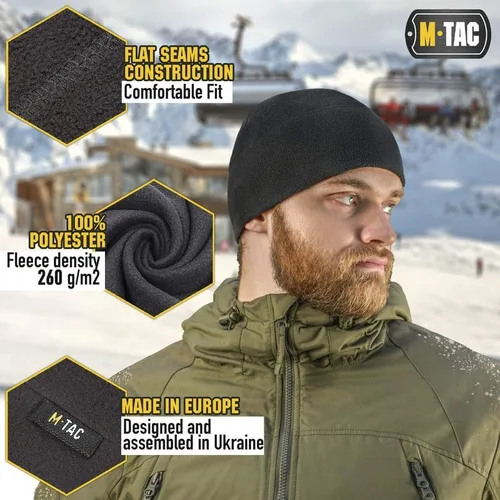 Miniatura 5 de M-Tac Watch Cap Fleece Mens Winter Hat Military Tactical Skull Cap Beanie