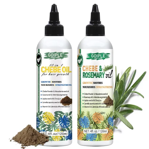Miniatura 11 de WOZUTUNT 4 FL OZ Aceite natural de cabello Chebe para el crecimiento del cabello, hidratante para el cuero cabelludo, para todo tipo de cabello