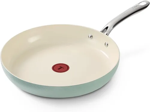 Miniatura 12 de Juegos de utensilios de cocina T-fal Revive de cerámica, juego de ollas y sartenes antiadherentes, (12 piezas), recubierto de cerámica Gris Stone