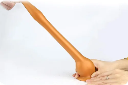 Miniatura 5 de Tapón anal de silicona líquida súper largo con ventosa fuerte, tapones anales impermeables, kit de entrenamiento anal para estimulación de masaje