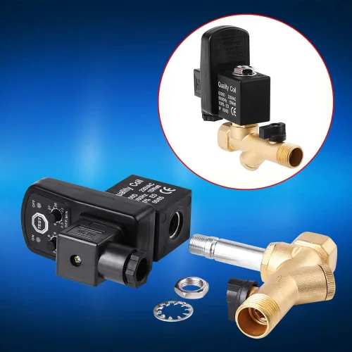 Miniatura 6 de Válvula de drenaje automática, G1/2 DN15 Válvula de drenaje cronometrada electrónica automática para gestión de condensado del compresor de aire