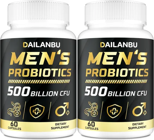 Miniatura 9 de Probióticos para hombres 500 mil millones de CFU, 16 EN 1 probióticos avanzados para hombres para la salud digestiva, sistema inmunológico