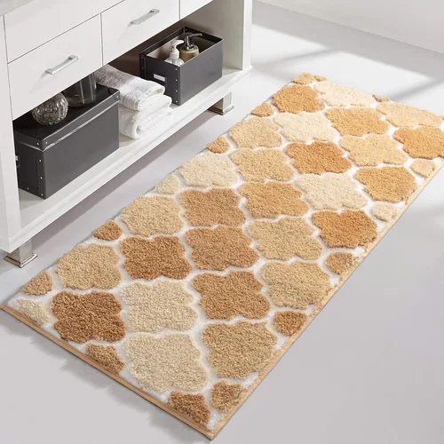 Miniatura 25 de DEXDE Alfombras de Baño Corredor 24x47 pulgadas Alfombra de Baño Larga Antideslizante Suave Lavable Alfombras de Baño Grandes para Baño Dormitorio