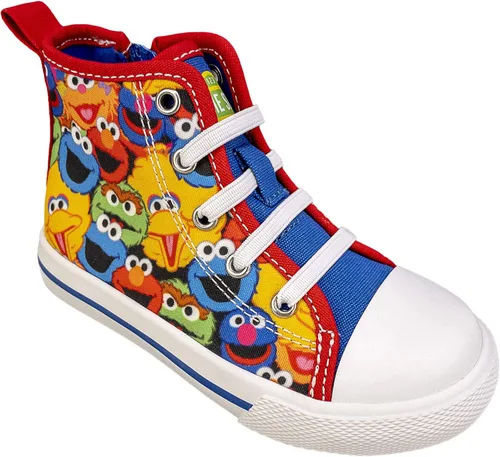 Miniatura 3 de Zapatos de Elmo de Barrio Sésamo, Hi Top Sneaker con Encaje