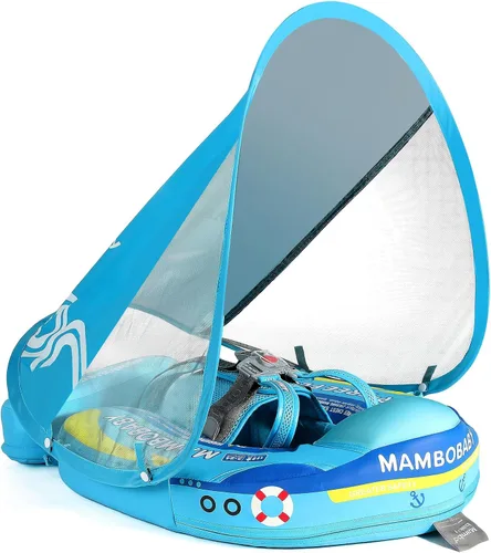 Miniatura 9 de Mambobaby Flotador para añadir cola sin volteo, flotador de natación para bebé, flotador de espuma de perlas, flotadores de agua sólida, entrenador