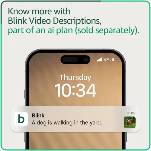 Miniatura 2 de Blink Mini - Cámara de seguridad inteligente compacta, conectable, para interiores, con video de alta definición 1080 y detección de movimiento