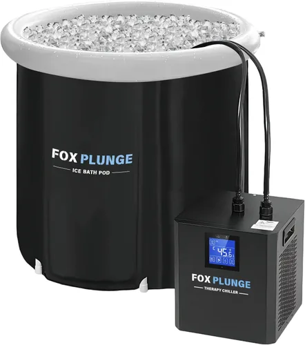 Miniatura 8 de Enfriador de baño de hielo de 1/3HP para bañeras de inmersión fría, con bomba sumergible, mangueras y pantalla LED, sistema de enfriamiento de agua