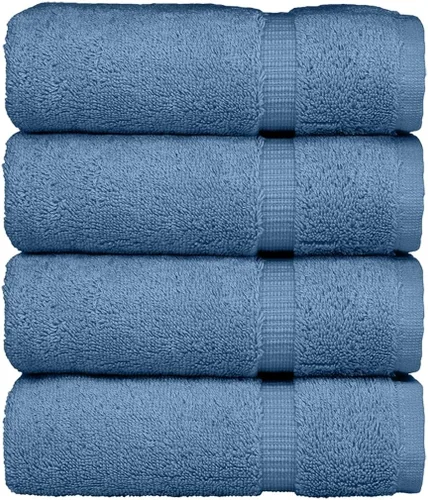 Miniatura 23 de Colección de calidad de hotel y spa, altamente absorbente y de secado rápido, 100% algodón turco, 750+ GSM, toallas ecológicas, toallas con borde