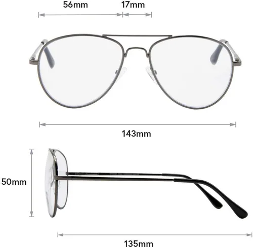 Miniatura 5 de VITENZI Gafas de lectura progresivas para mujeres y hombres, multifocales para computadora con lentes de bloqueo de luz azul Milán
