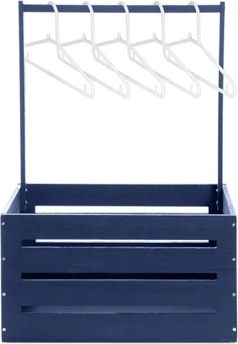 Miniatura 11 de Suzile Caja de madera para baby shower, cesta de madera para regalos con asa, ropa de niño y niña, caja de almacenamiento para revelación de género