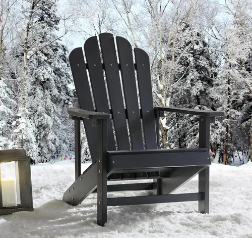 Miniatura 7 de Adirondack - Sillas resistentes a la intemperie, silla de hoguera para patio, sillas de exterior resistentes, sillas de césped, fácil montaje, 350