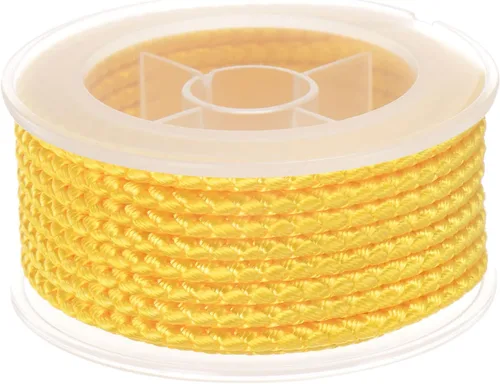 Miniatura 21 de HARFINGTON Cordón de hilo de nailon para cuentas de 0.063 in, cuerda de nailon trenzado extrafuerte para manualidades, pulseras, joyería, Negro