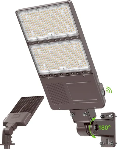 Luz de estacionamiento LED de 480 V 240 W con fotocélula 36000LM 5000K LED Shoebox Light Pole Inundación Accesorio de inundación IP65 Área comercial