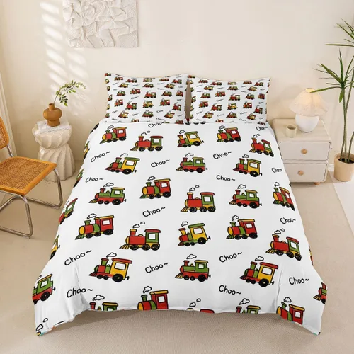 Miniatura 48 de Feelyou Race Car Duvet Cover Twin Size Boys Girls Speed Sports Car Bedding Set Breathable Soft Racing Comforter Cover 2Pcs Black White Checked