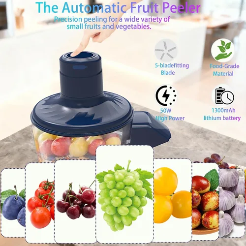 Miniatura 6 de Máquina automática de pelado de uvas, máquina eléctrica de pelado para uvas, pelador automático de ajo y tomate cherry, herramienta removedora
