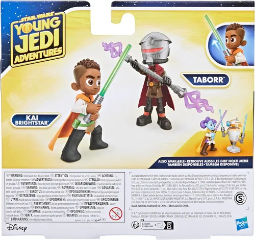 Miniatura 12 de Star Wars: Young Jedi Adventures Pop-UpLightsaber Duel, Kai Brightstar & Taborr Figuras de acción, juguetes a escala de 4 pulgadas, juguetes