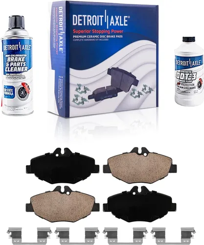 Miniatura 128 de Detroit Axle - Kit de freno delantero para Dodge Ram 1500 Durango Dakota Chrysler Aspen Dakota Driver Side Disco Freno Pinza de freno de cerámica