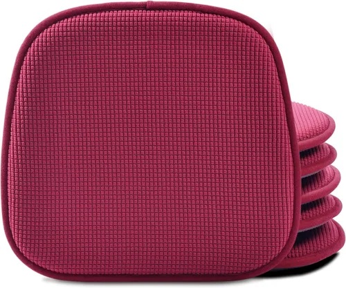 Miniatura 16 de Shinnwa Paquete de 2 cojines antideslizantes para sillas de comedor, cojines de asiento de cocina en forma de U, juego de 2, 15 x 16 pulgadas
