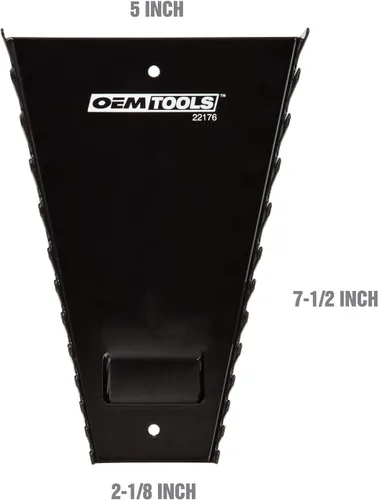 Miniatura 2 de OEMTOOLS 22176 Pro Organizador Magnético de Llaves, Riel de Almacenamiento para 12 Llaves, Organizadores de Cajón de Herramientas SAE y Métricas