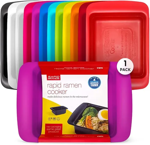 Miniatura 21 de Rapid Plastic - Tazón de fideos o sopas de plástico Sopa y fideos para microondas en cuestión de minutos, perfecto para dormitorio, cocina pequeña