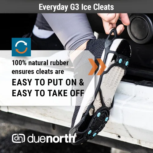 Miniatura 4 de Due North Everyday G3 - Cuchilla de hielo para caminar y correr sobre nieve y hielo 1 par