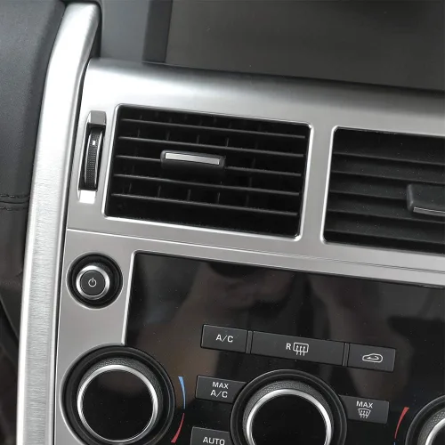 Miniatura 3 de YIWANG ABS cromo centro control salida de aire panel de ventilación cubierta marco ajuste para Land Rover Discovery Sport 2015+coche accesorios