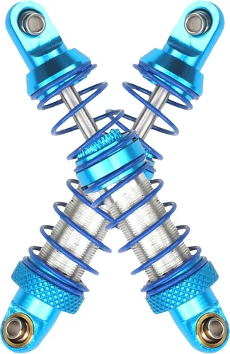 Miniatura 3 de 4 amortiguadores de metal Vgoohobby ajustables compatibles con Axial SCX10 Traxxas TRX4 D90 90046 Redcat Gen7 1/10 RC Crawler Car (azul, 2.756 in)