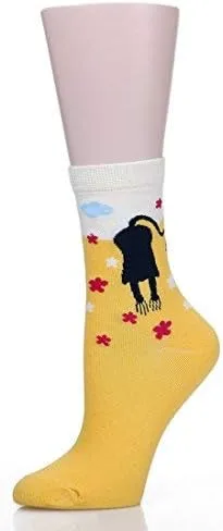 Miniatura 3 de Leotruny - Calcetines coloridos con estampado bonito de gatos y caja de regalo para mujer