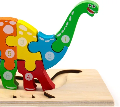 Miniatura 7 de Montessori Mama Rompecabezas de madera para niños de 2 a 4 años, juguetes Montessori para niños de 3 años, juguetes de animales para niños pequeños