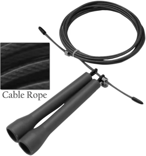 Miniatura 2 de DA VINCI Cuerda de salto de cable ajustable de 10 pies, súper rápida para dobles