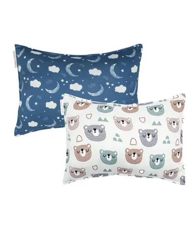 Miniatura 19 de ALVABABY Paquete de 2 fundas de almohada de algodón orgánico para niños pequeños, fundas de almohada para niños de 13 x 18 pulgadas o 12 x 16
