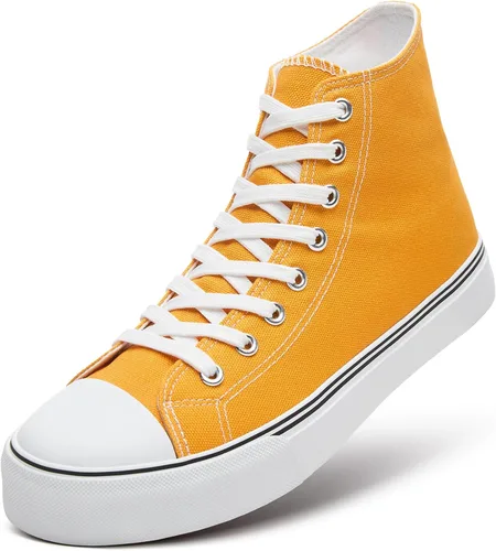 Miniatura 10 de ZGR Tenis de lona para hombre, con cordones, clásicos, casuales, para caminar
