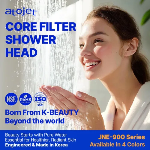 Miniatura 2 de Filtro de ducha con núcleo moldeado por la historia de la belleza de Corea, filtros de carbono puro para una piel más suave y un cabello más suave