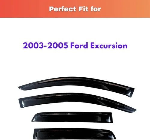 Miniatura 311 de KPY Visor de ventana compatible con Kia Soul 2009-2013, Protector contra lluvia de 4 unidades, deflectores de ventilación de ventana lateral