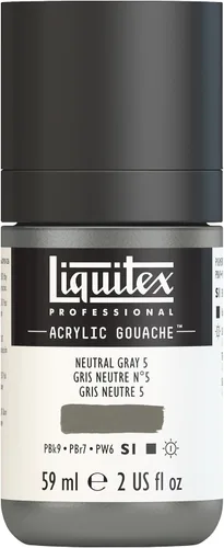 Miniatura 32 de Liquitex Professional - Gouache acrílico profesional, botella de 2 onzas (59 ml), blanco titanio