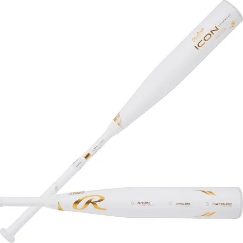 Miniatura 8 de Rawlings 2024 Bate de béisbol ICON USSSA Caída -5 / -8 / -10 Barril de 2 3/4 pulgadas 2 piezas compuesto