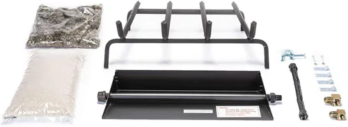 Miniatura 3 de Peterson Real Fyre - Juego de troncos de roble de 18 pulgadas con quemador G4 ventilado, luz de fósforo (gas natural)