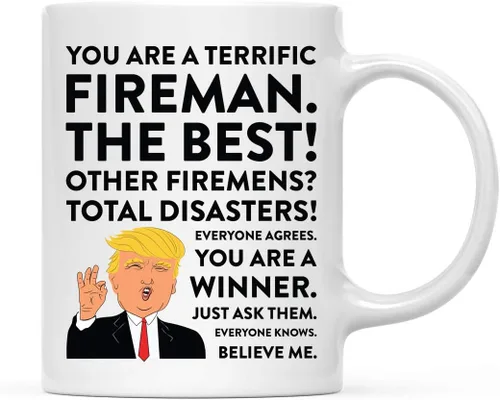 Miniatura 18 de Andaz Press Funny President Donald Trump - Taza de café de 11 onzas, excelente instructor aeróbico, paquete de 1, taza de cerámica para beber