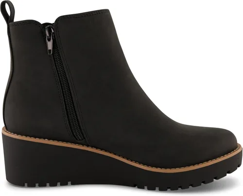 Miniatura 4 de CUSHIONAIRE Botas de cuña Ilena para mujer + espuma viscoelástica, anchos disponibles, Negro
