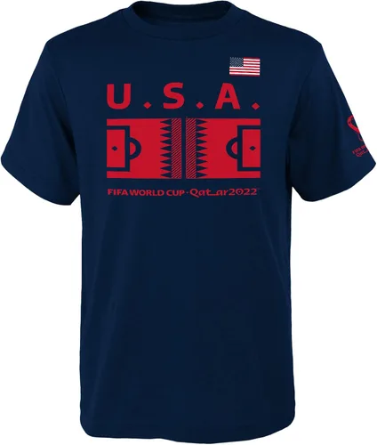 Miniatura 2 de Outerstuff International Soccer - Camiseta de manga corta para hombre de la Copa Mundial de la FIFA Rojo