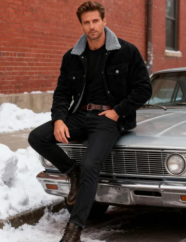 Miniatura 3 de MAGCOMSEN Chaqueta de pana para hombre, forrada con sherpa, cálida, gruesa, de camionero, con 5 bolsillos, para invierno